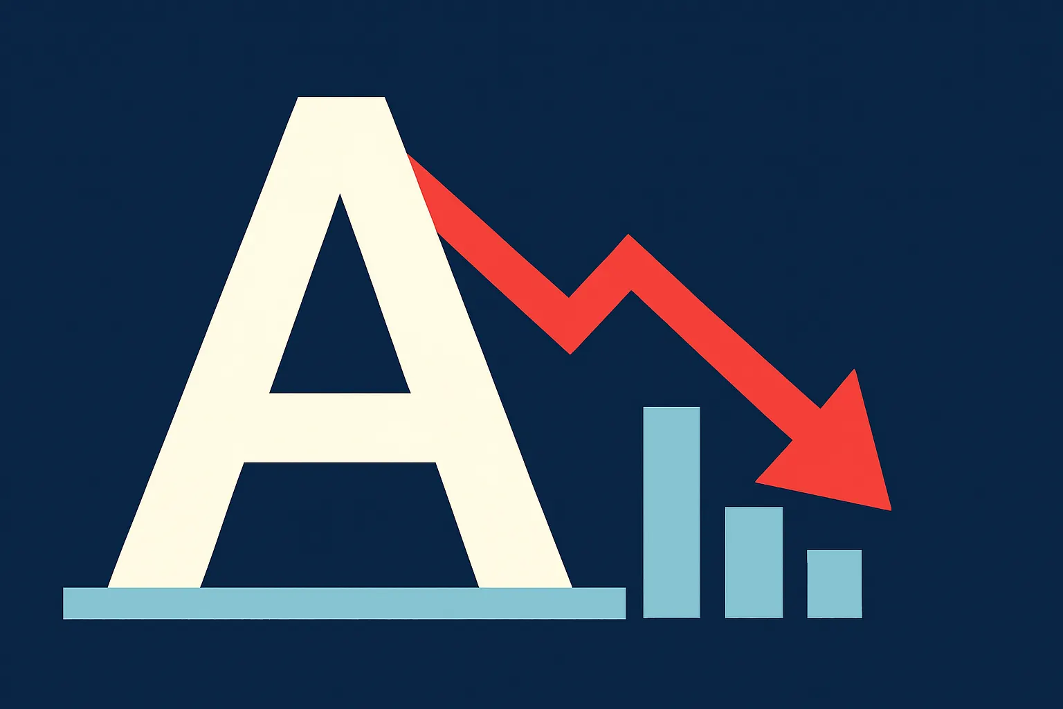 AI-generated illustration for: Alphabet: Revenue Grows but Stock Plunges as AI Drives Up Spending and Slows Advertising Revenue