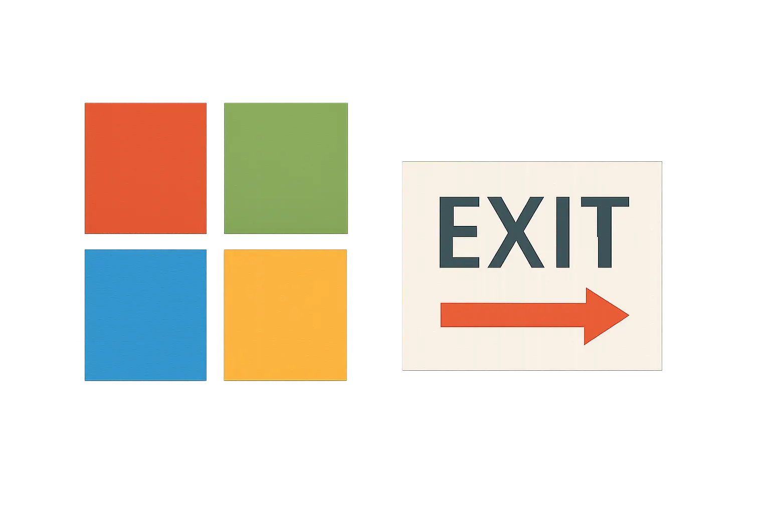 AI-generated illustration for: Microsoft offers voluntary exits to about 60,000 employees, a quarter of its workforce