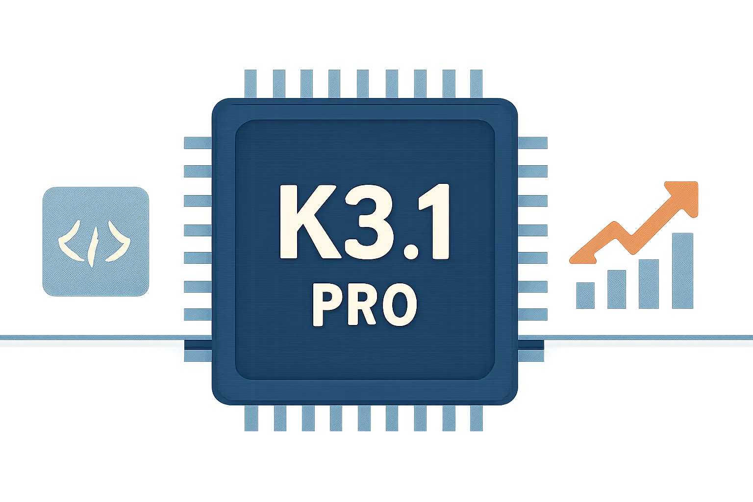 Illustrazione generata con IA per: Kimi K3.1 Pro, il modello da 3 trilioni di parametri punta su coding e finanza