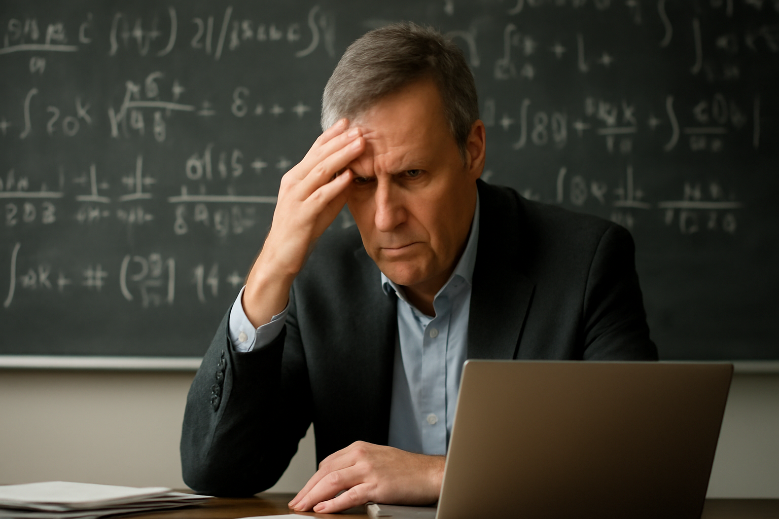 Illustrazione generata con IA per: Oltlman: l'IA nella matematica, tra shock e nuovi metodi