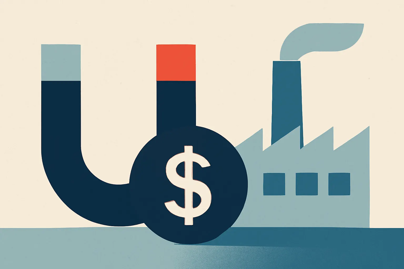 Illustrazione generata con IA per: LS Cable investe 262 milioni di dollari in un impianto di magneti per terre rare a Gumi