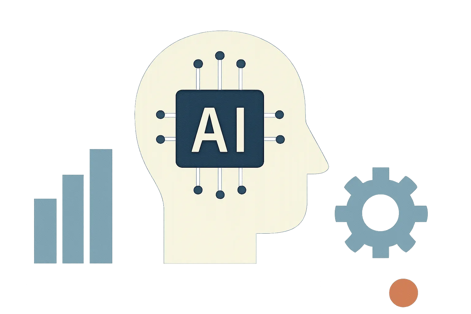 Illustration generated with AI for: Artificial intelligence in the enterprise, the crux is not the tool but the process