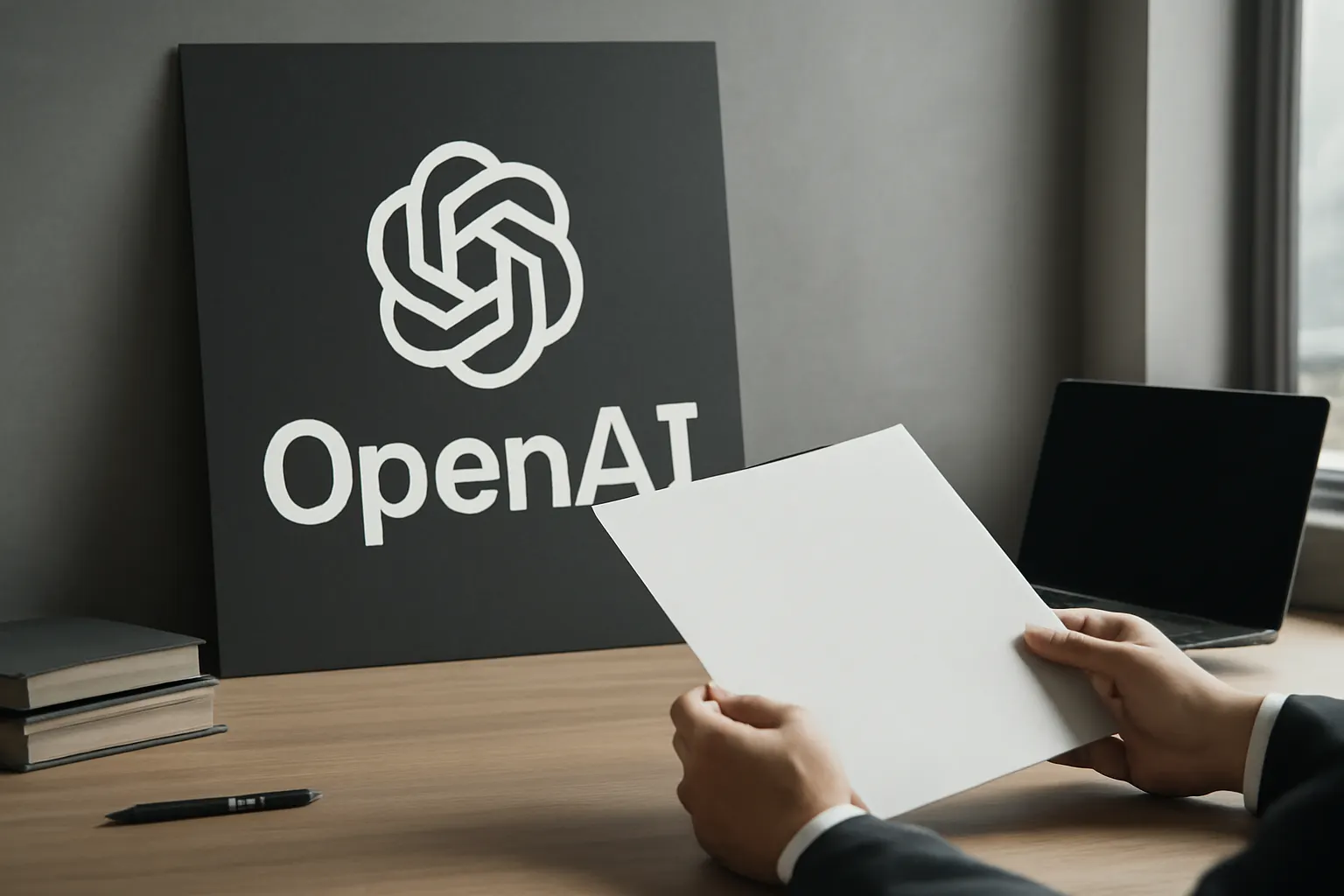 Illustrazione generata con IA per: OpenAI ridimensiona l'obiettivo di valutazione per chiudere un round fino a 30 miliardi
