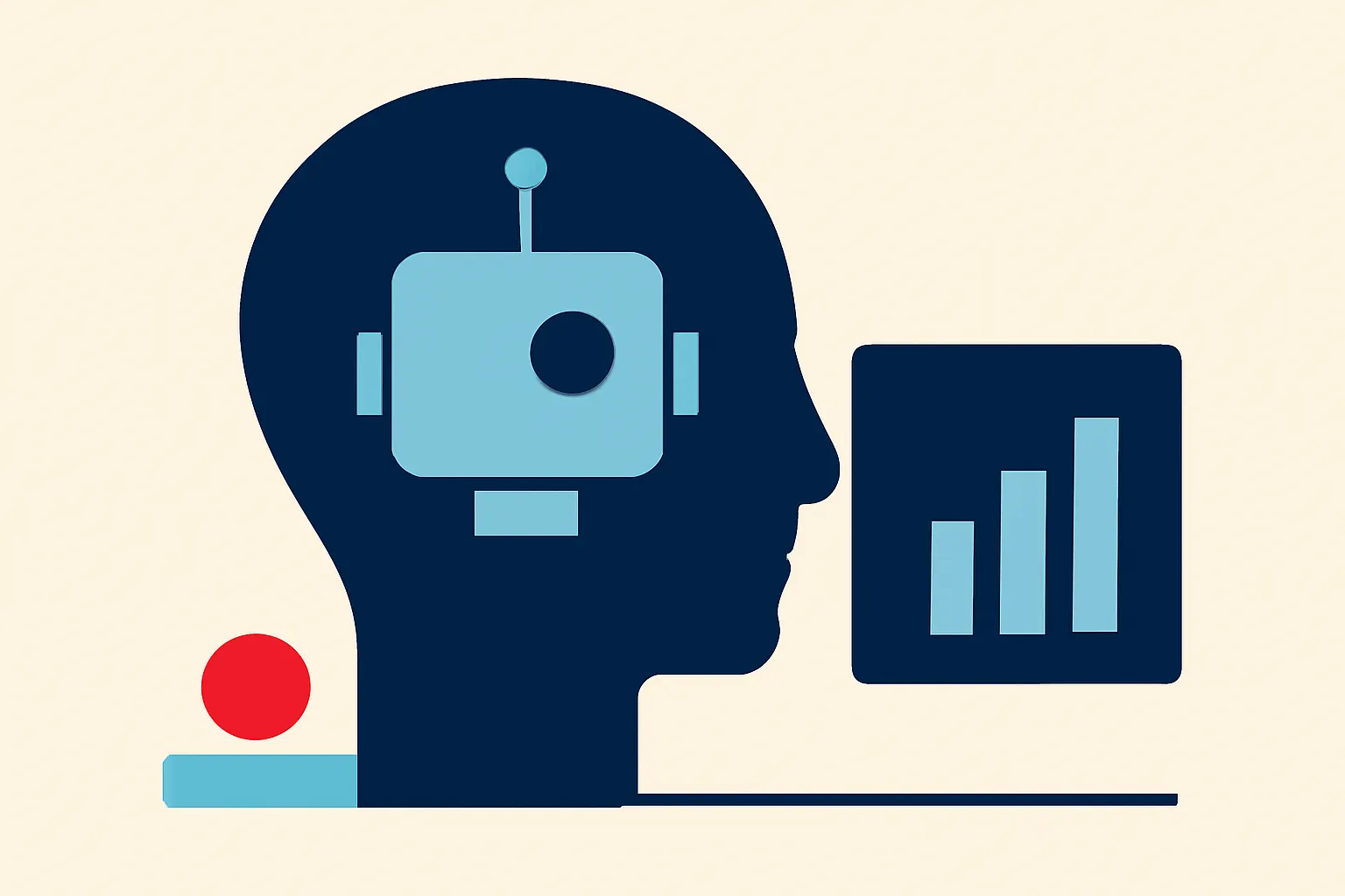 Illustrazione generata con IA per: Colleghi di silicio: nelle startup di San Francisco gli agenti AI superano gli esseri umani