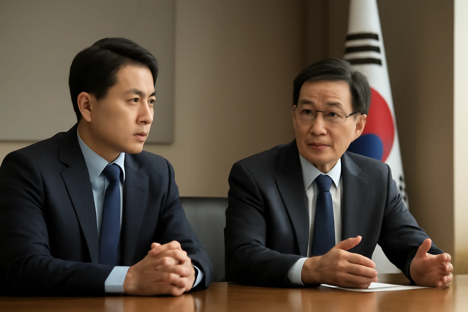 Illustrazione generata con IA per: Corea del Sud, il piano per un hub globale dell'IA va definito prima della scelta della sede