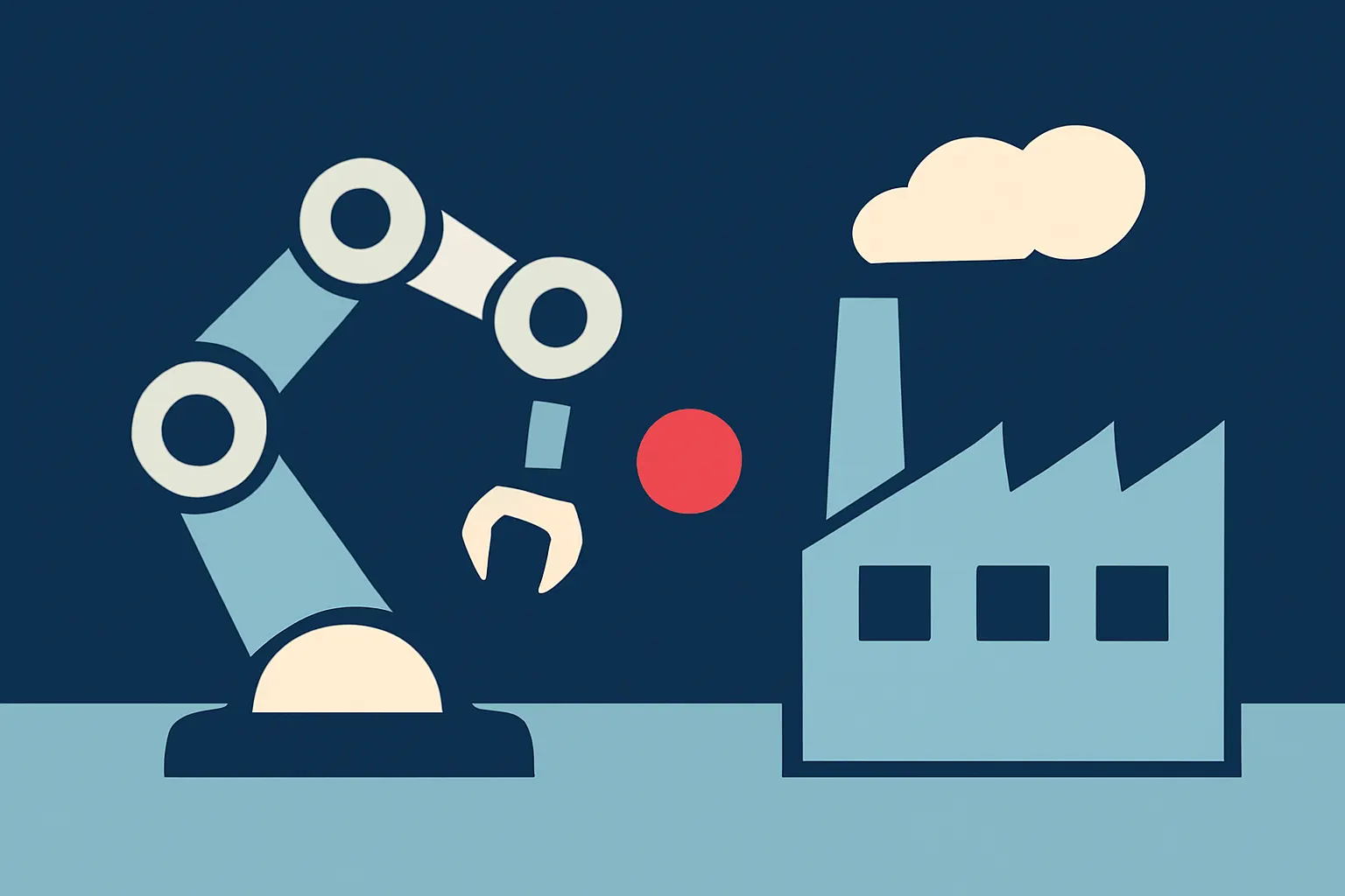 Illustrazione generata con IA per: Merz a Seul per l'APK 2026: AI industriale e filiere al centro del forum Germania-Asia-Pacifico