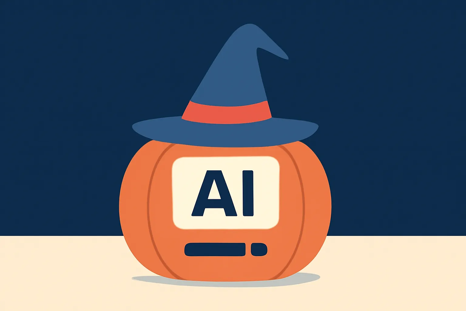 Illustrazione generata con IA per: Travestimenti tecnologici dell'ultima ora: quando l'AI diventa costume di Halloween
