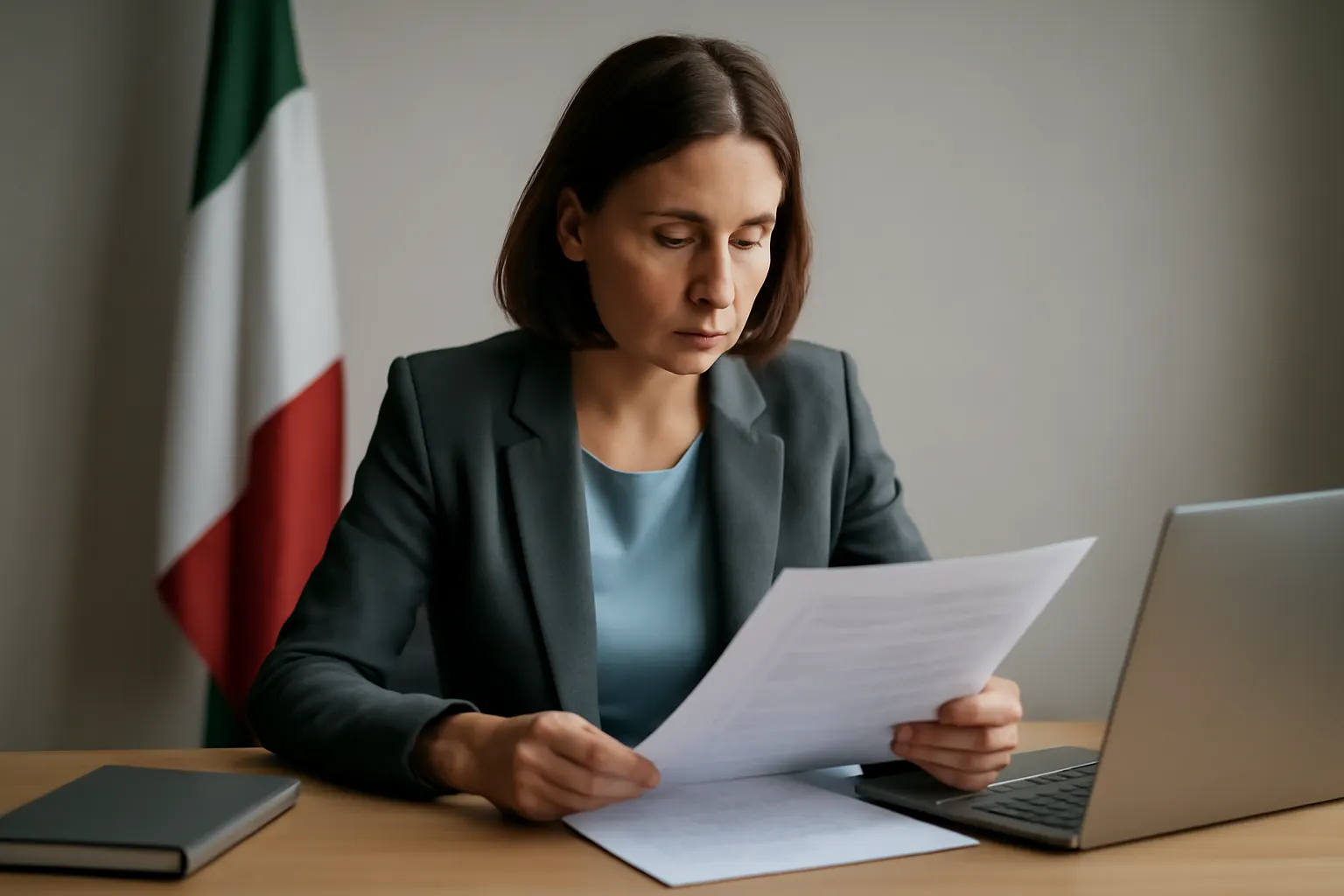 Illustrazione generata con IA per: IA, in vigore il decreto 179/2026: AgID e ACN al controllo, sanzioni e sandbox da attivare