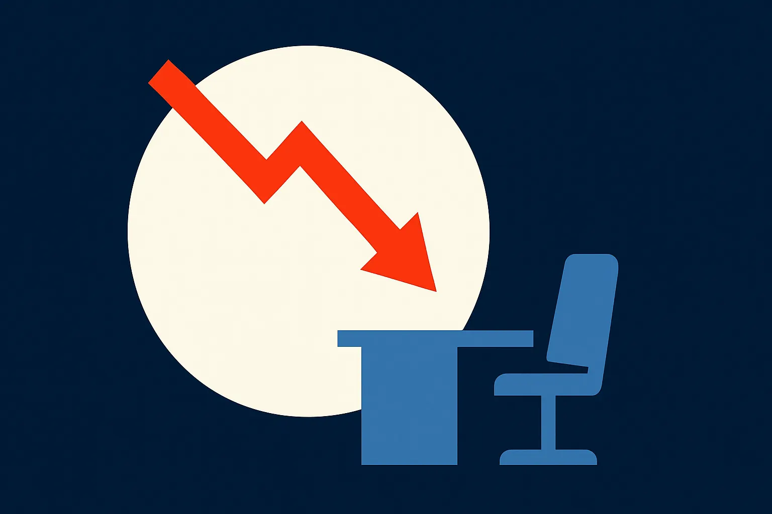AI-generated illustration for: Gallup: in the US, employee engagement hits its lowest level since 2011