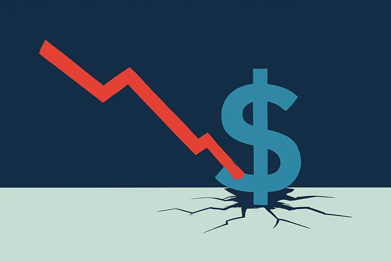 Illustrazione generata con IA per: Wall Street, la corsa all'AI pesa sui conti: Nasdaq giù di quasi 1.000 miliardi in una settimana
