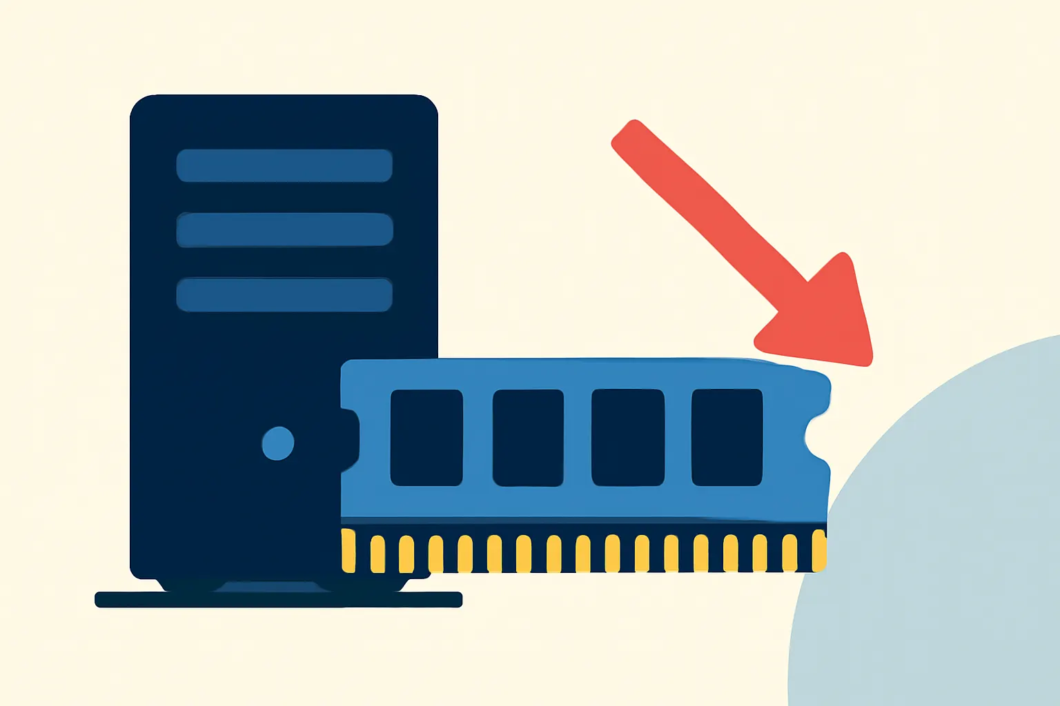 Illustrazione generata con IA per: Altman: la RAM serve più nei data center che sui PC, mentre la domanda di memoria stringe il mercato