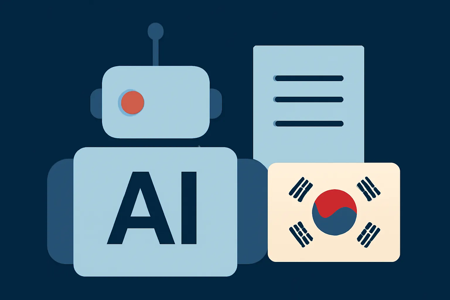 AI-generated illustration for: South Korea’s Army deploys in-house AI Arvis: faster documents, more time for training