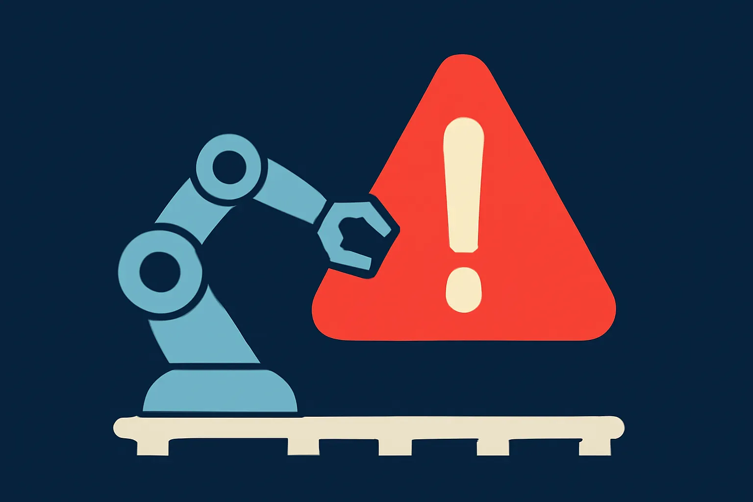 AI-generated illustration for: Trump declares imports of industrial robots a national security threat