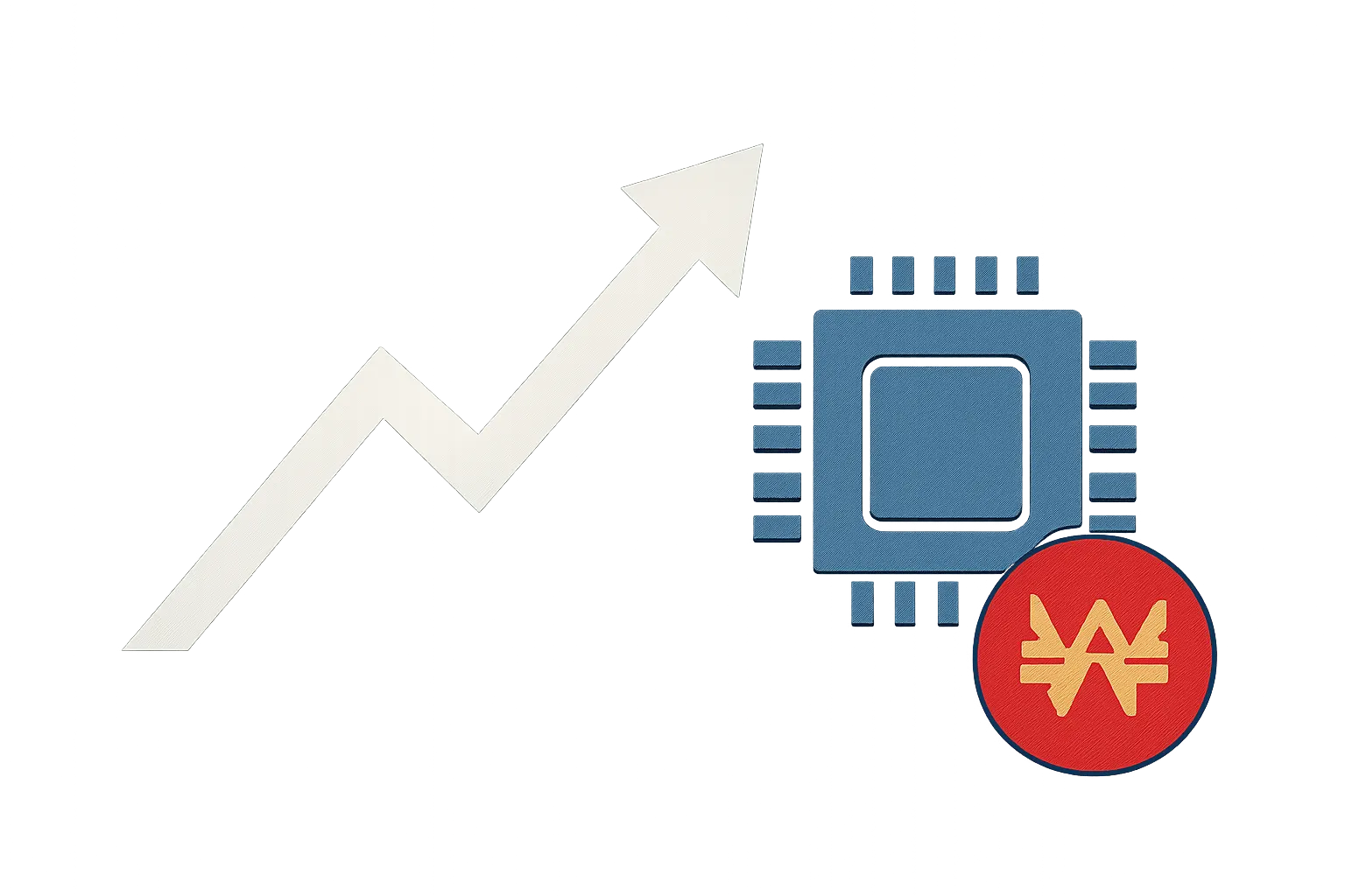 AI-generated illustration for: Seoul closes up 6.63%: SK hynix and Samsung drive the Kospi
