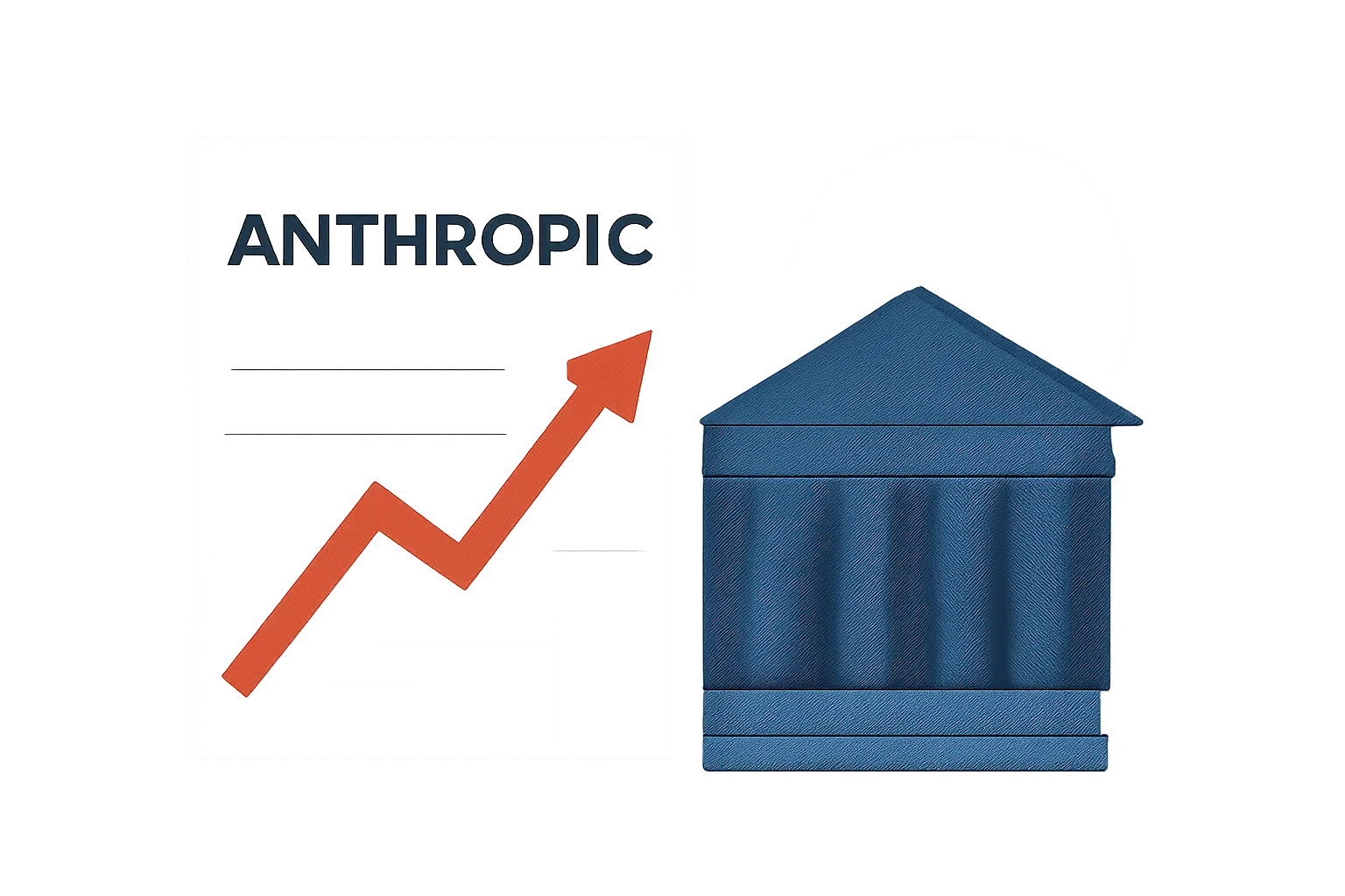 AI-generated illustration for: Anthropic files for Nasdaq listing: possible November debut