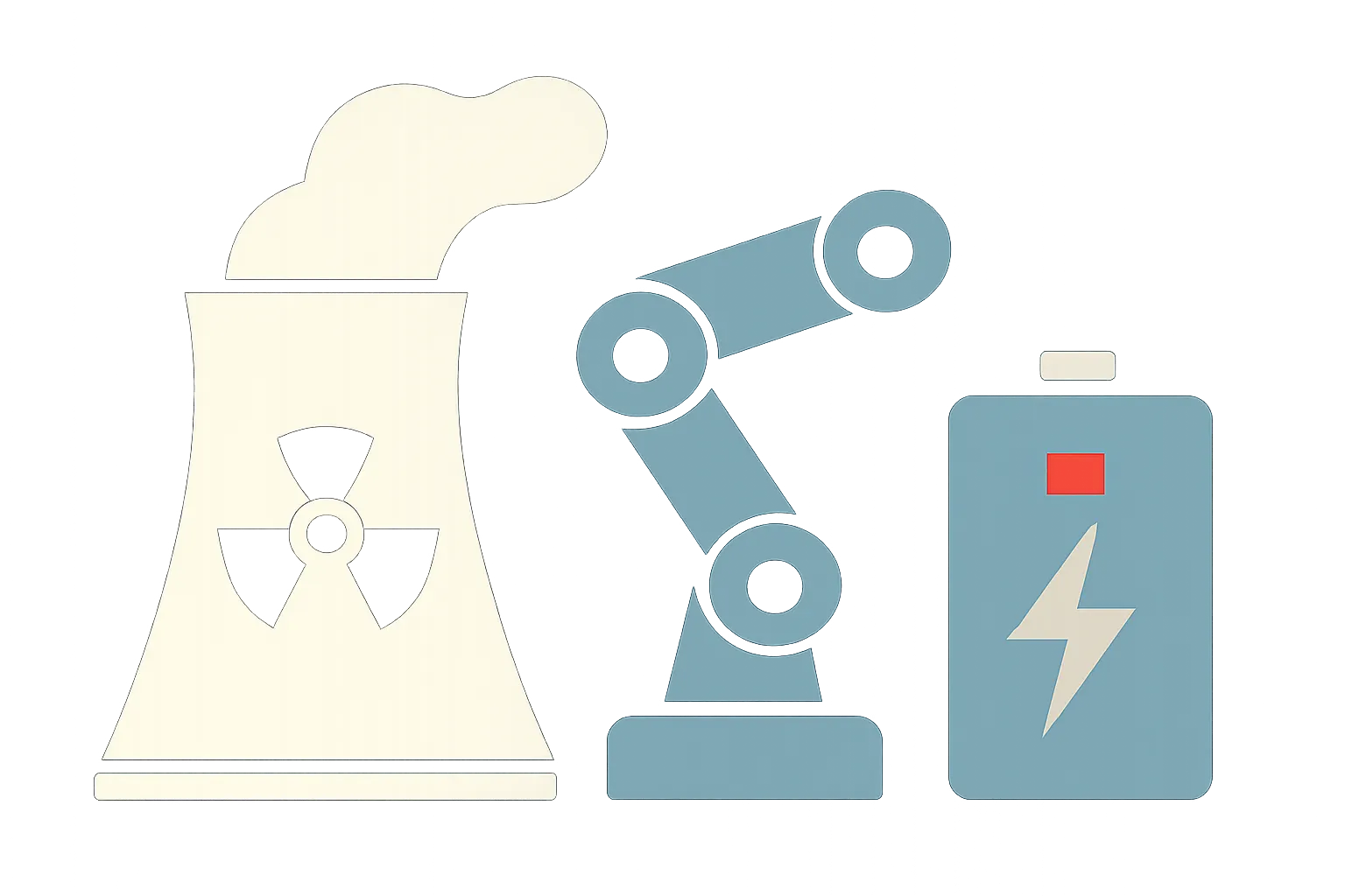 AI-generated illustration for: Seoul and Prague focus on nuclear, robotics and batteries after Dukovany