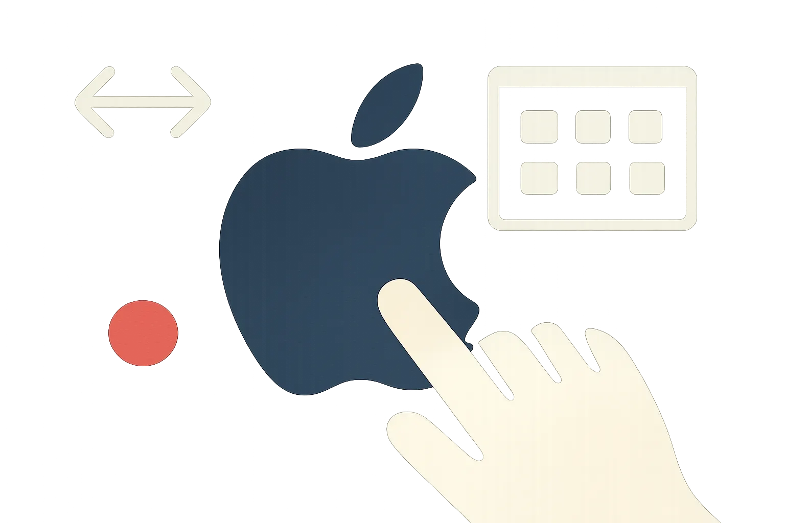 Illustrazione generata con IA per: Apple, indizi di touch screen nel codice di macOS 27.2 Beta 4
