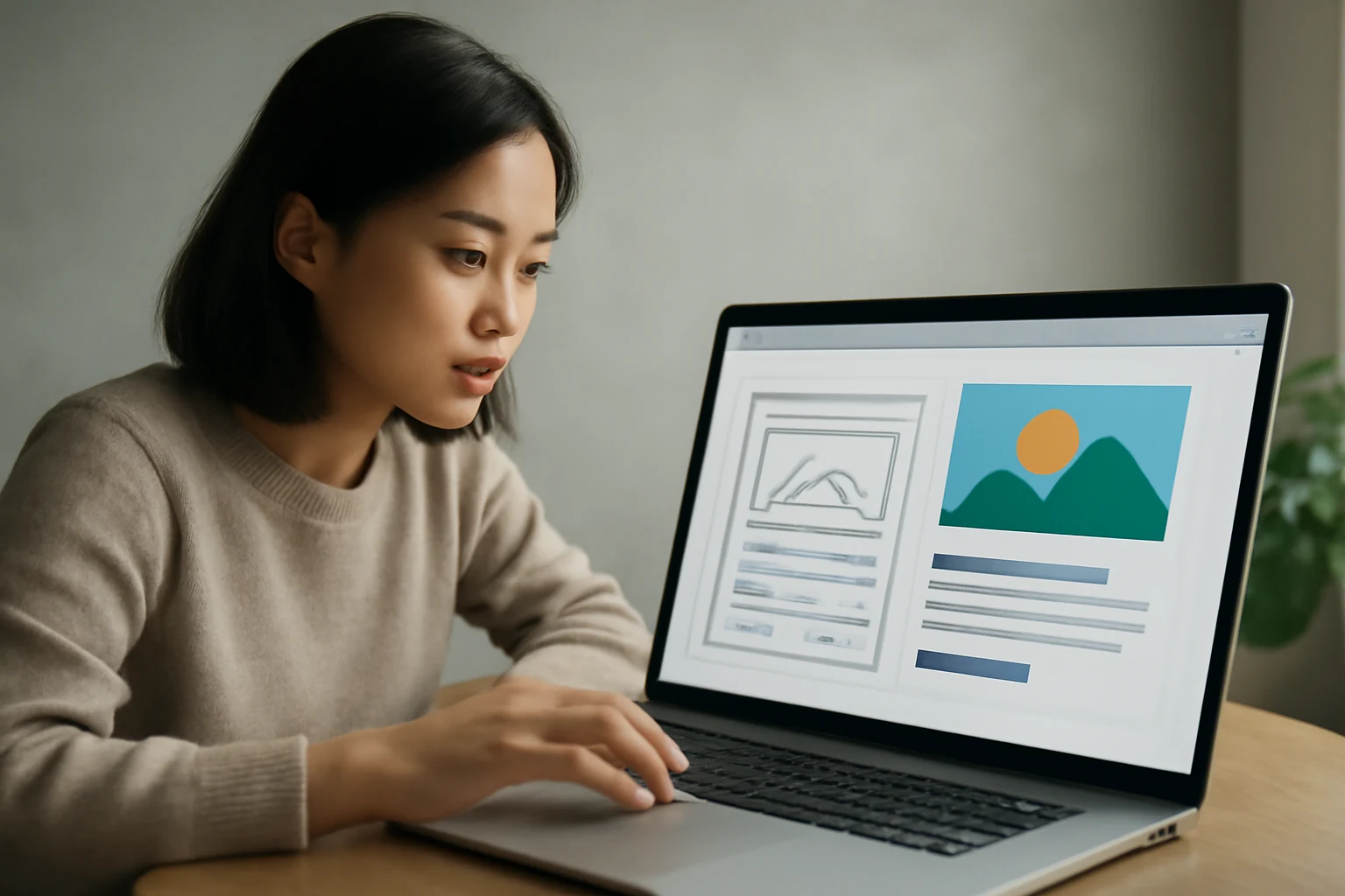 Illustrazione generata con IA per: Canva lancia Craft: l'AI che progetta prima di disegnare