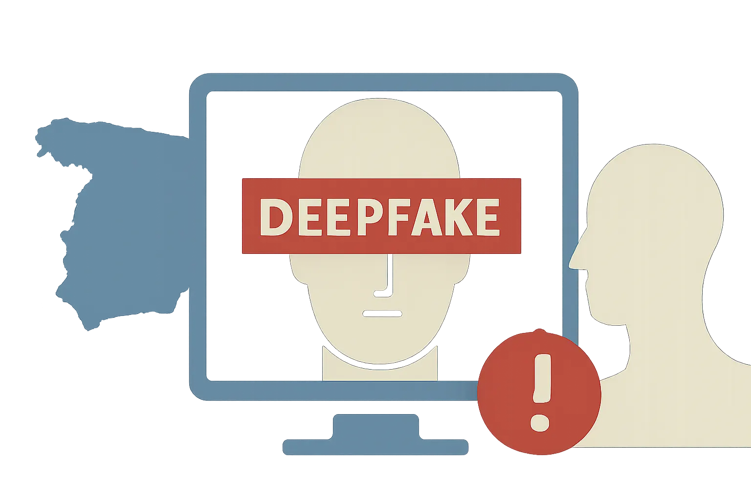 Illustrazione generata con IA per: Spagna, il deepfake del Partito popolare accende il dibattito sull'IA in campagna elettorale