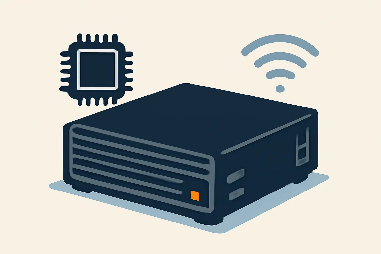 AI-generated illustration for: Biostar unveils MS-U320, a fanless edge system with 40 local TOPS