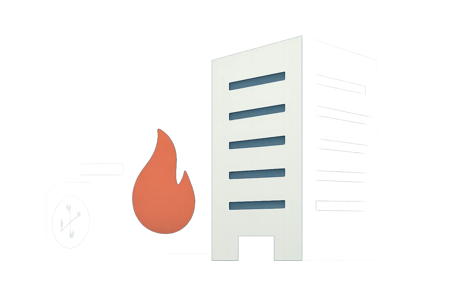 Illustrazione generata con IA per: Anthropic ammette la dipendenza dal gas nella corsa ai data center
