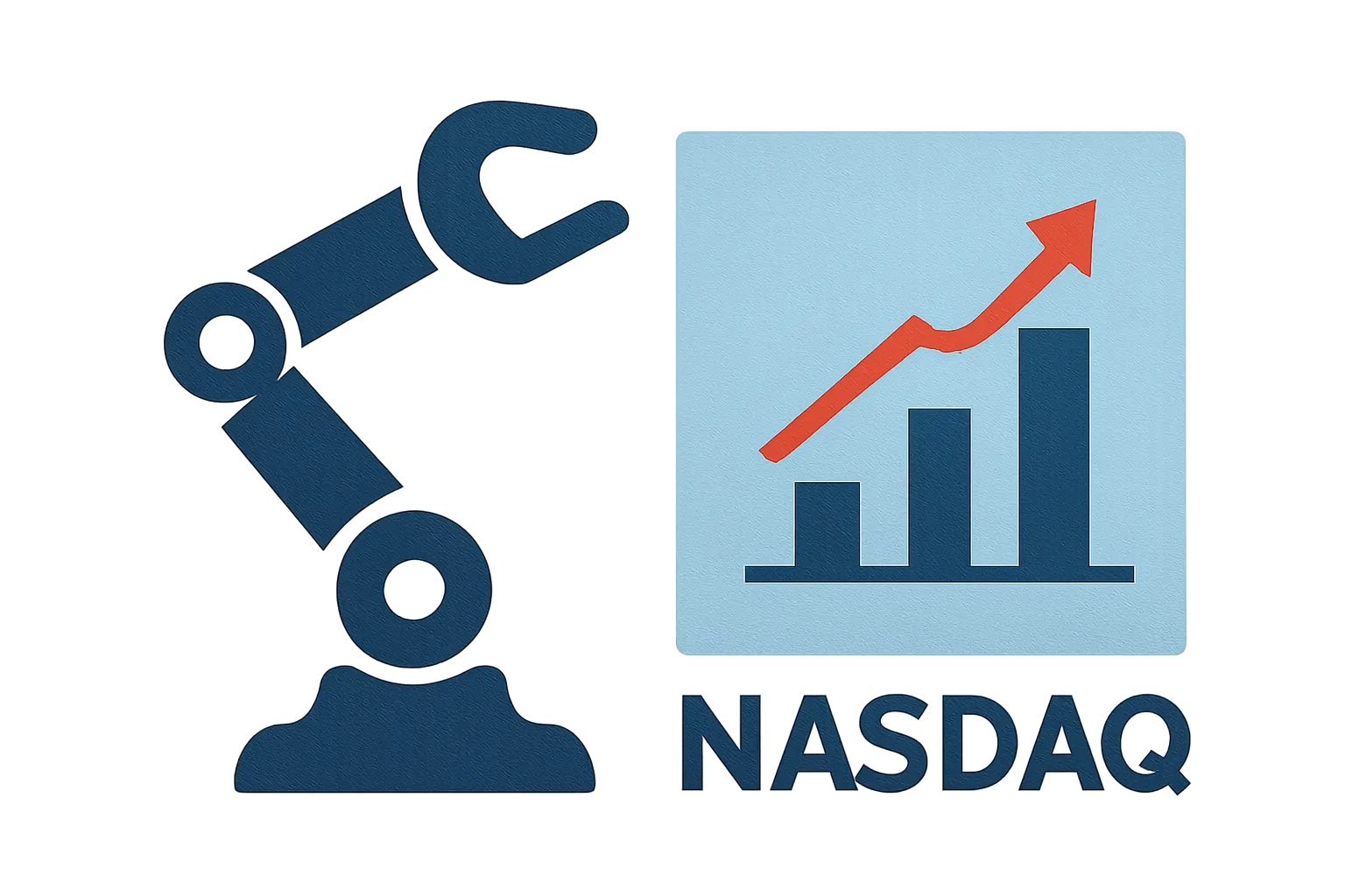AI-generated illustration for: FFR lands on Nasdaq with FFAI's robotics, with 贾跃亭 at the helm and 2027 targets