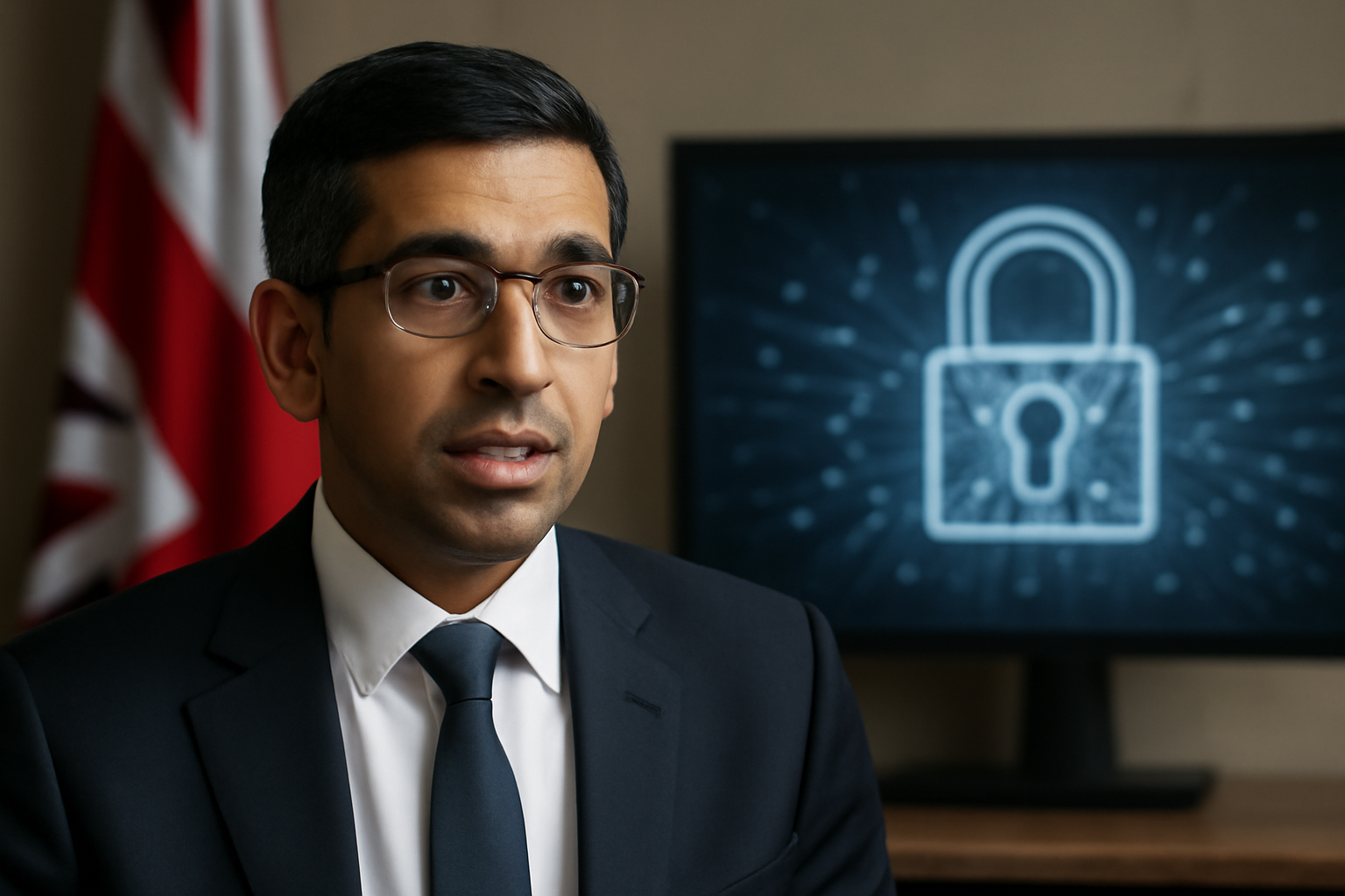 Illustrazione generata con IA per: Il governo britannico usa l'IA per scovare falle nei sistemi: il ministro parla di centinaia di vulnerabilità