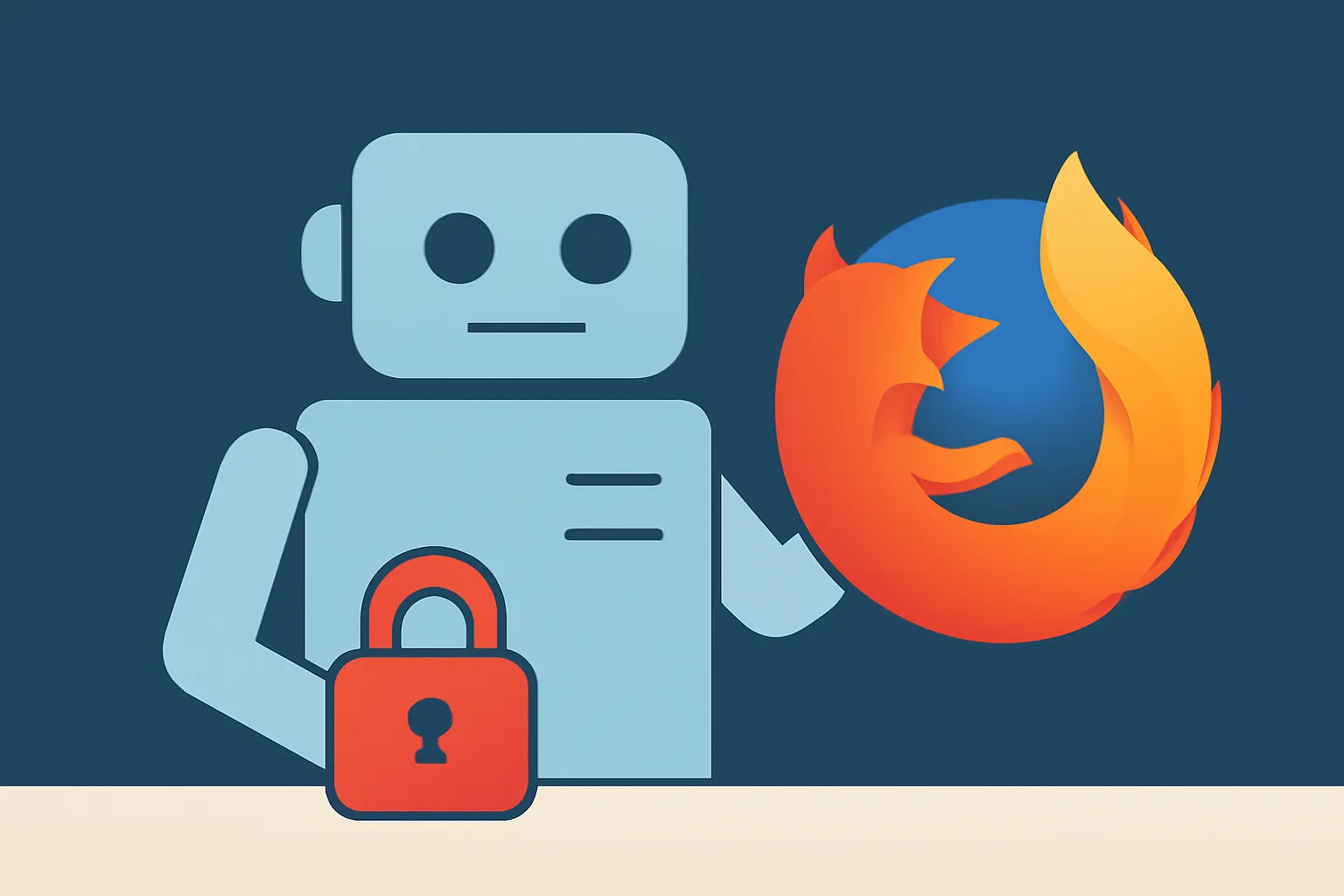 Illustrazione generata con IA per: Un modello di IA aperto costruisce da solo exploit per Firefox sfruttando il ritardo tra patch e aggiornamenti