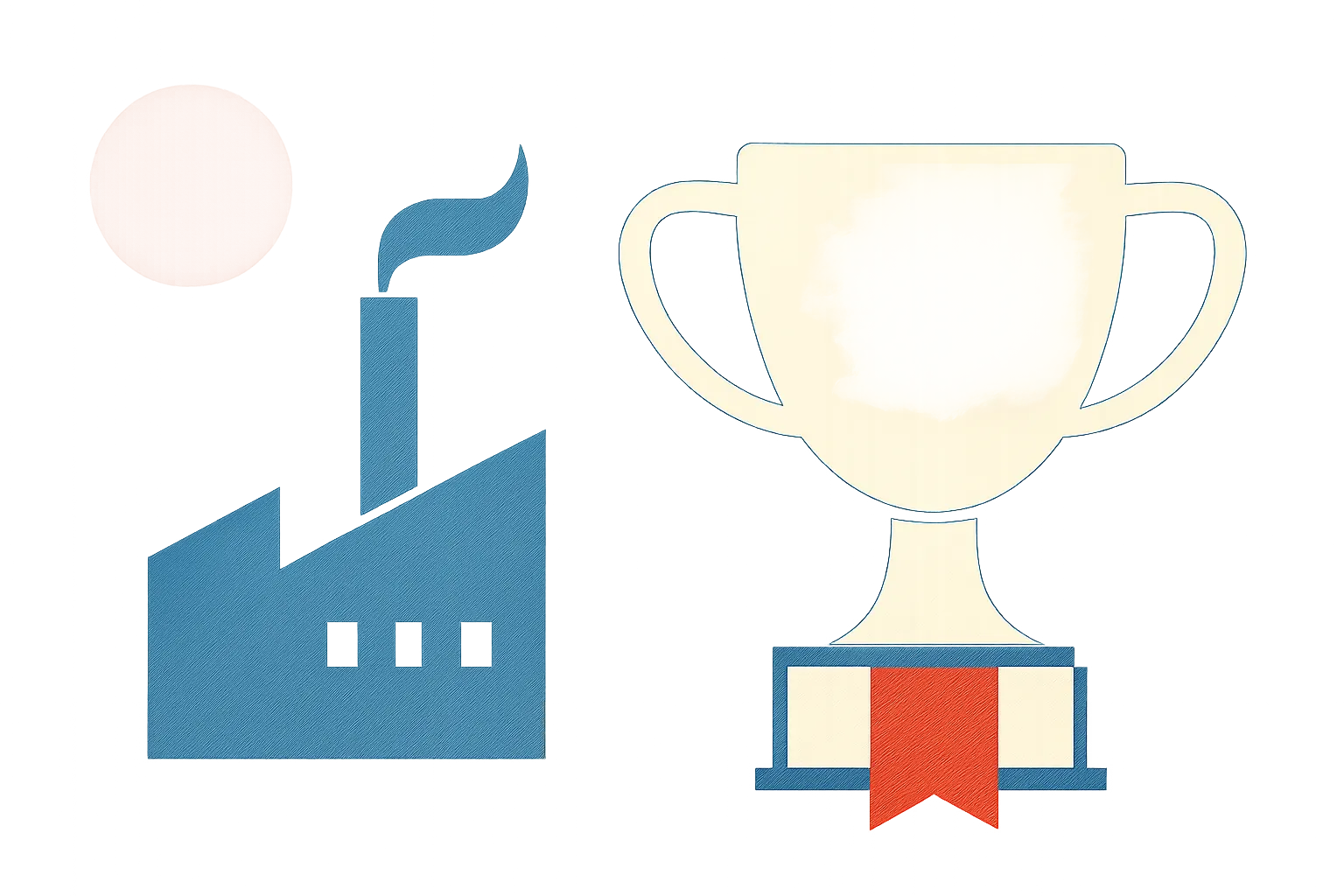 AI-generated illustration for: InterX awarded for growth that unites public finance and manufacturing AI