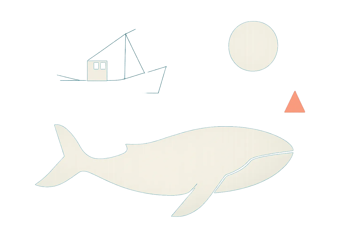 Illustrazione generata con IA per: Blue Planet III sceglie immagini meno nitide per certificare che gli animali sono reali