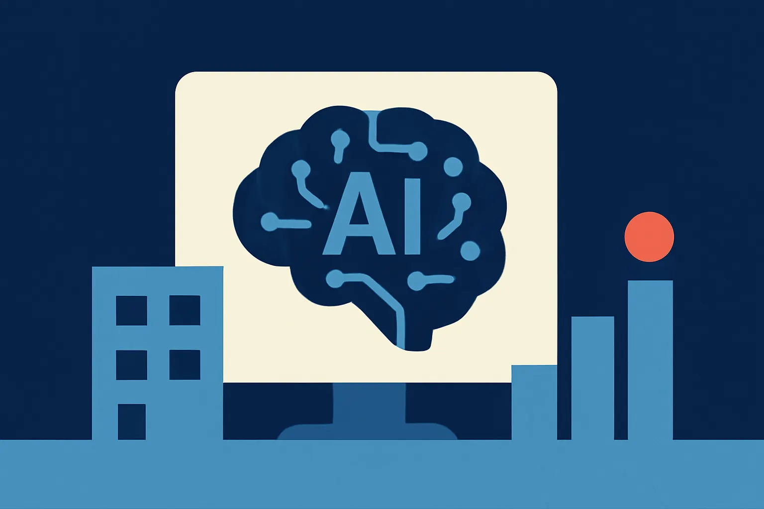 AI-generated illustration for: Panasonic creates a dedicated AI and innovation office and appoints a group CAIO