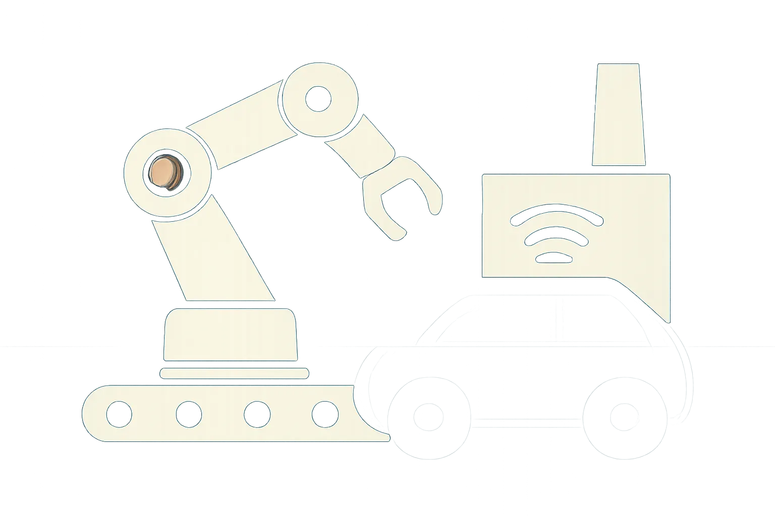 AI-generated illustration for: Hanwha bets on automation and unmanned vehicles to export defense from the industrial Italy of Changwon