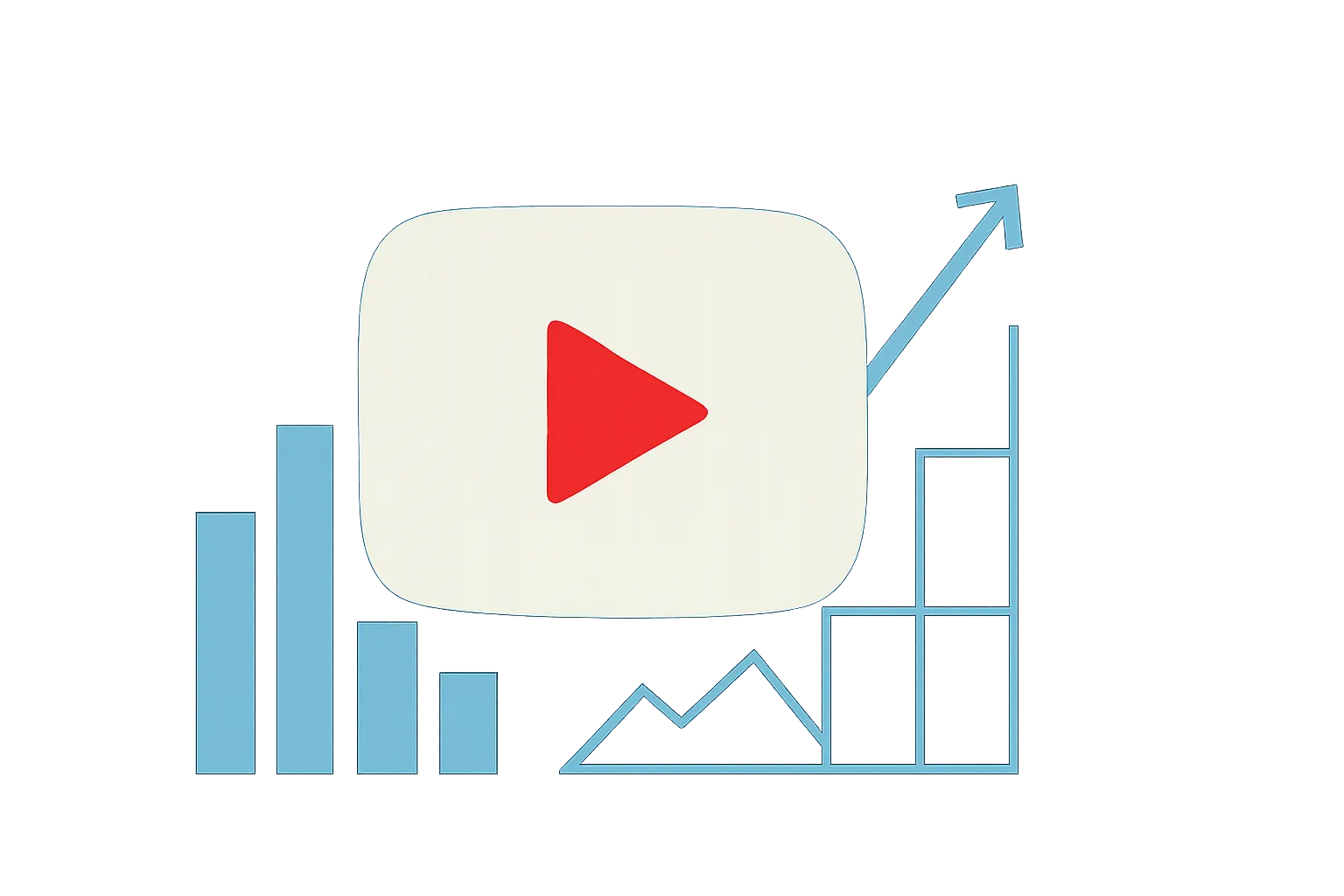 Illustrazione generata con IA per: Wiseitec lancia Tumeet, l'analisi AI dei dati YouTube per pianificare i contenuti