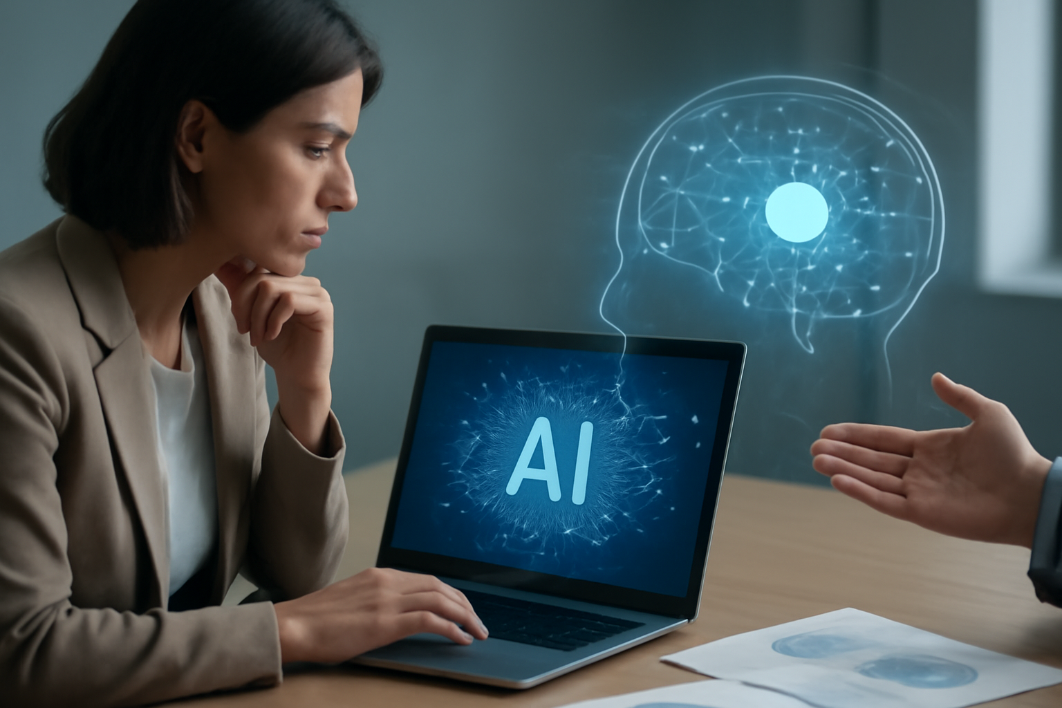Illustrazione generata con IA per: Intelligenza artificiale e customer experience: il nodo del ritorno economico