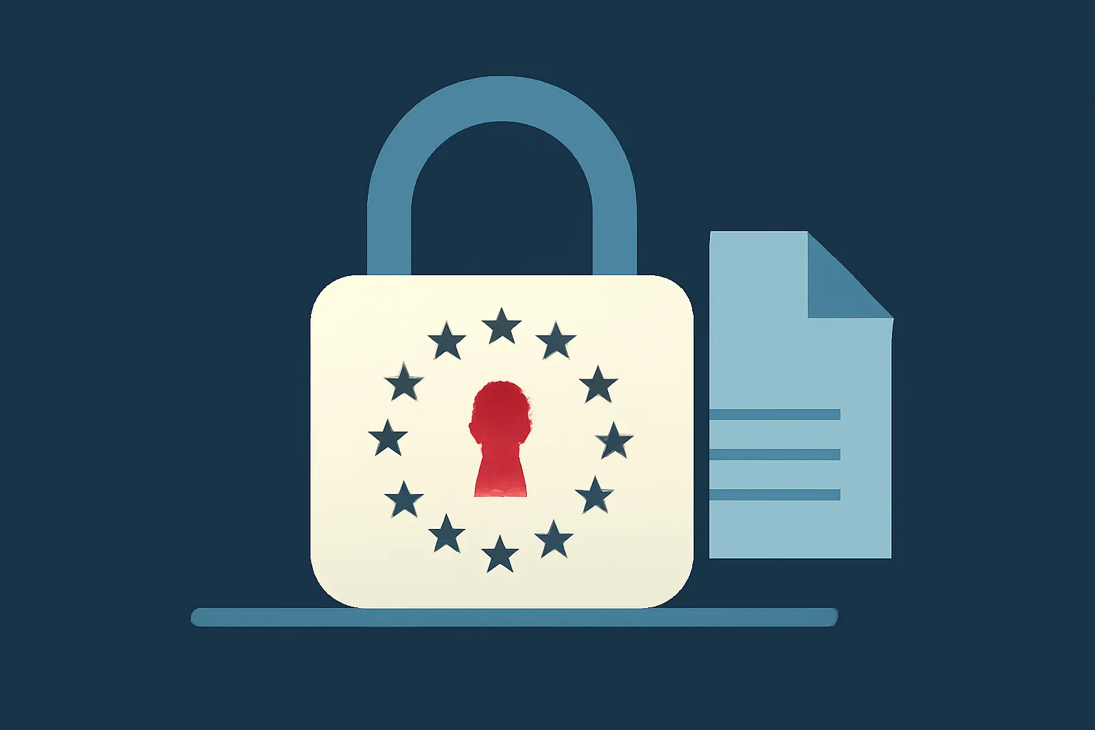Illustration generated with AI for: Data security, Europe as a competitive advantage in the AI era