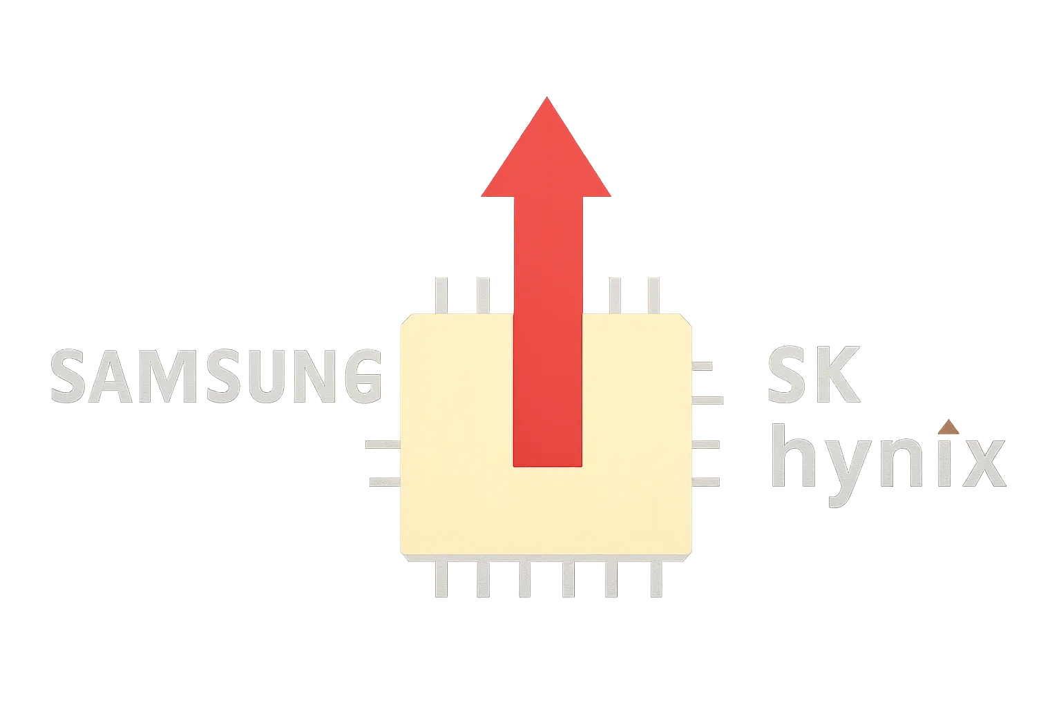 AI-generated illustration for: Samsung may overtake SK hynix in HBM revenue in the third quarter, according to Bernstein